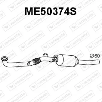 Filtre à particules / à suie, échappement VENEPORTE ME50374S