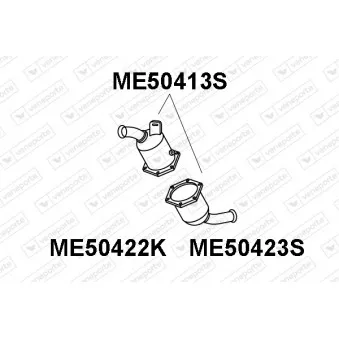 Filtre à particules / à suie, échappement VENEPORTE ME50413S