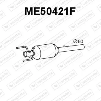 Filtre à particules / à suie, échappement VENEPORTE ME50421F