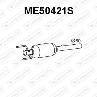 Filtre à particules / à suie, échappement VENEPORTE ME50421S