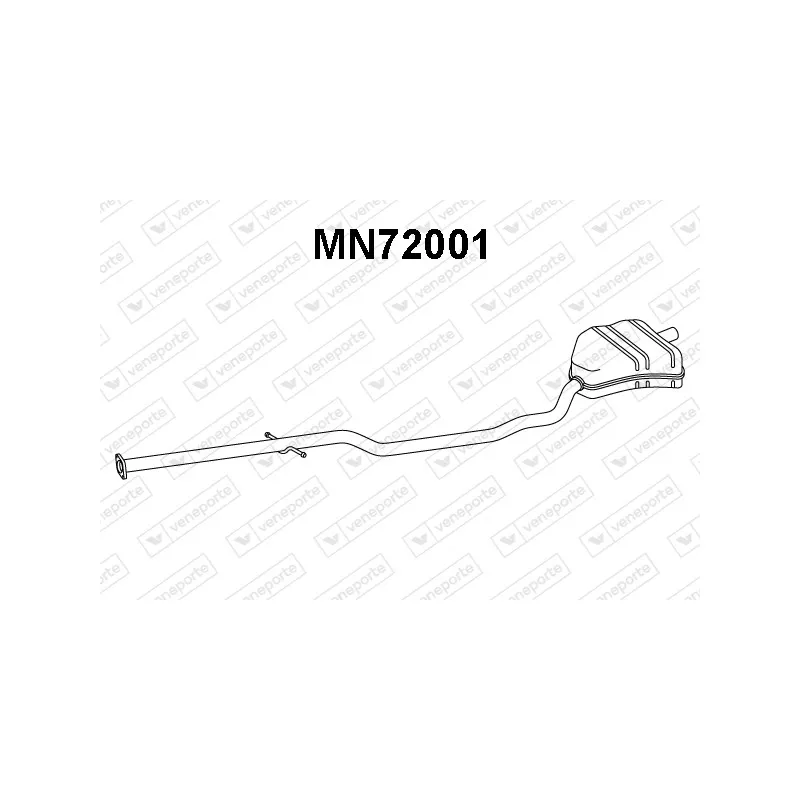Silencieux arrière VENEPORTE MN72001