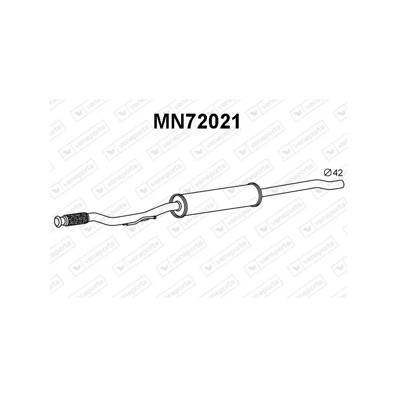 Silencieux avant VENEPORTE MN72021