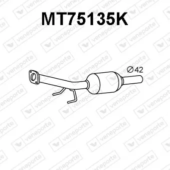 Catalyseur VENEPORTE MT75135K