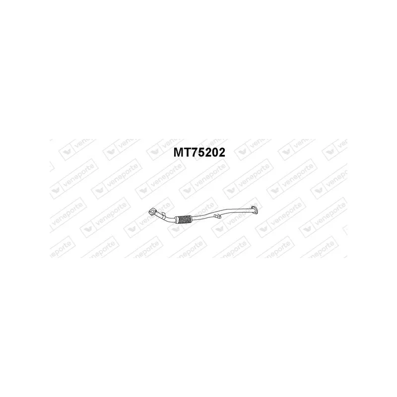 Tuyau d'échappement VENEPORTE MT75202