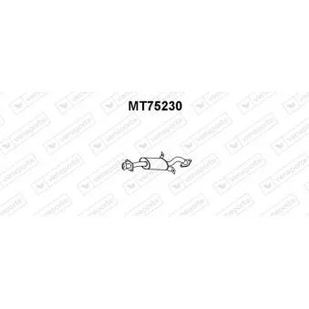 Silencieux avant VENEPORTE MT75230