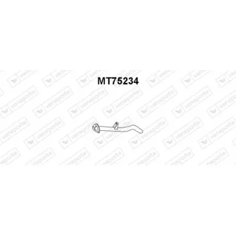 Tuyau d'échappement VENEPORTE MT75234