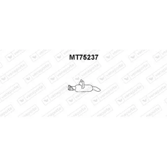 Tuyau d'échappement VENEPORTE MT75237