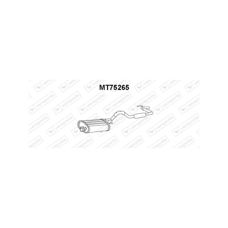 Silencieux arrière VENEPORTE MT75265