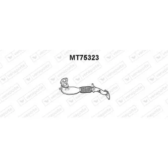Tuyau d'échappement VENEPORTE MT75323