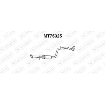 Silencieux central VENEPORTE MT75325