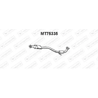 Silencieux central VENEPORTE MT75335