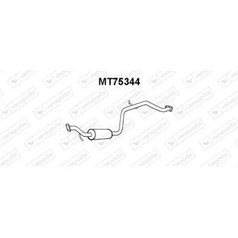 Silencieux central VENEPORTE MT75344