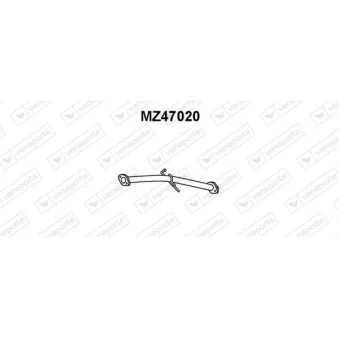 Tuyau d'échappement VENEPORTE MZ47020