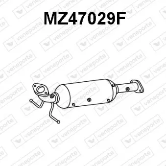 Filtre à particules / à suie, échappement VENEPORTE MZ47029F