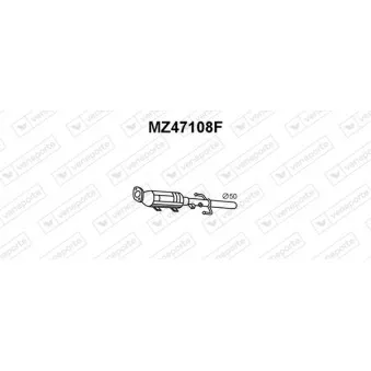Filtre à particules / à suie, échappement VENEPORTE MZ47108F