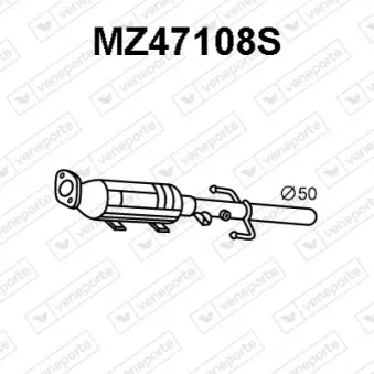 Filtre à particules / à suie, échappement VENEPORTE MZ47108S