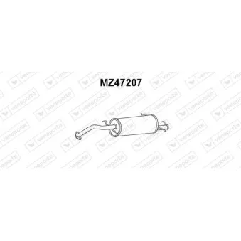 Silencieux arrière VENEPORTE