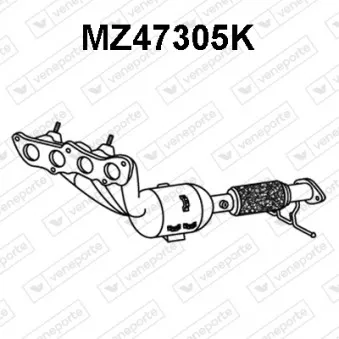 Catalyseur en coude VENEPORTE MZ47305K