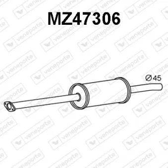 Silencieux avant VENEPORTE MZ47306