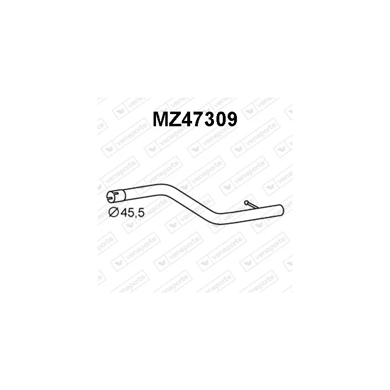 Tuyau d'échappement VENEPORTE MZ47309