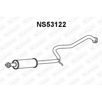 Silencieux central VENEPORTE NS53122