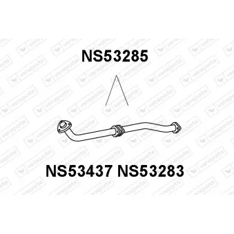 Tuyau d'échappement VENEPORTE NS53285