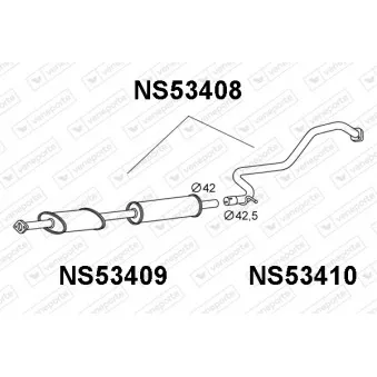 Silencieux avant VENEPORTE