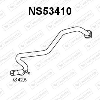 Tuyau d'échappement VENEPORTE NS53410