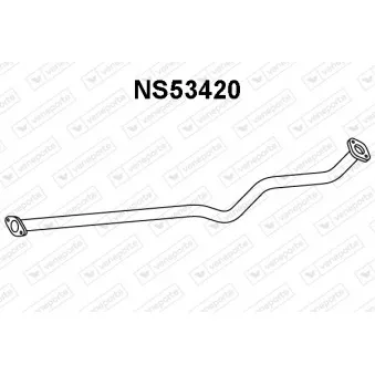 Tuyau d'échappement VENEPORTE NS53420