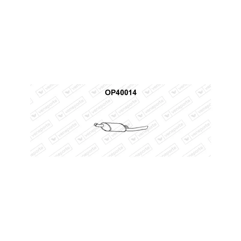 Silencieux arrière VENEPORTE OP40014