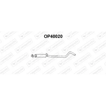 Silencieux central VENEPORTE OP40020