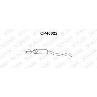 Silencieux central VENEPORTE OP40022