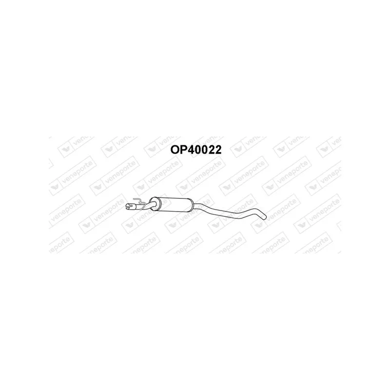 Silencieux central VENEPORTE OP40022