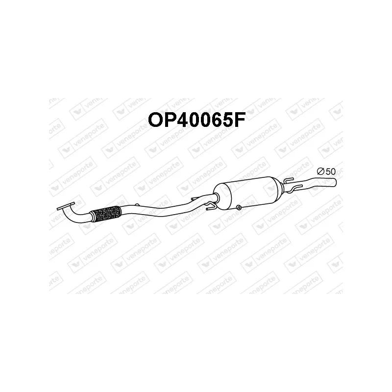 Filtre à particules / à suie, échappement VENEPORTE OP40065F