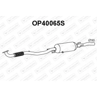 Filtre à particules / à suie, échappement VENEPORTE OP40065S