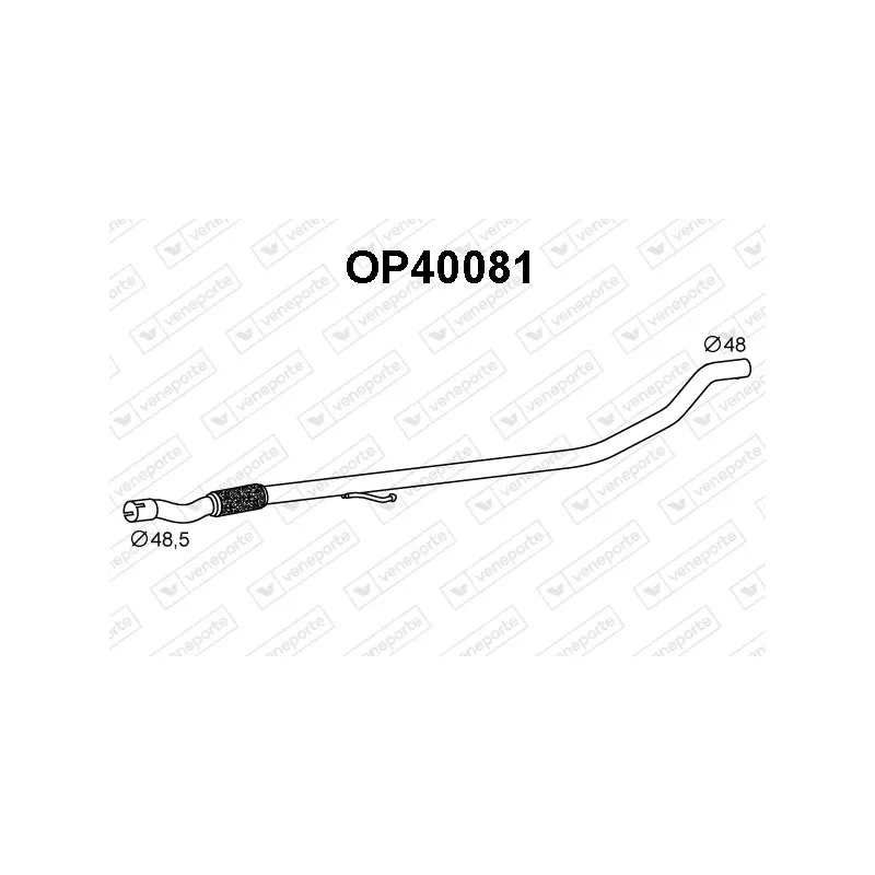Tuyau d'échappement VENEPORTE OP40081