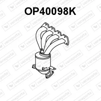 Catalyseur en coude VENEPORTE OP40098K