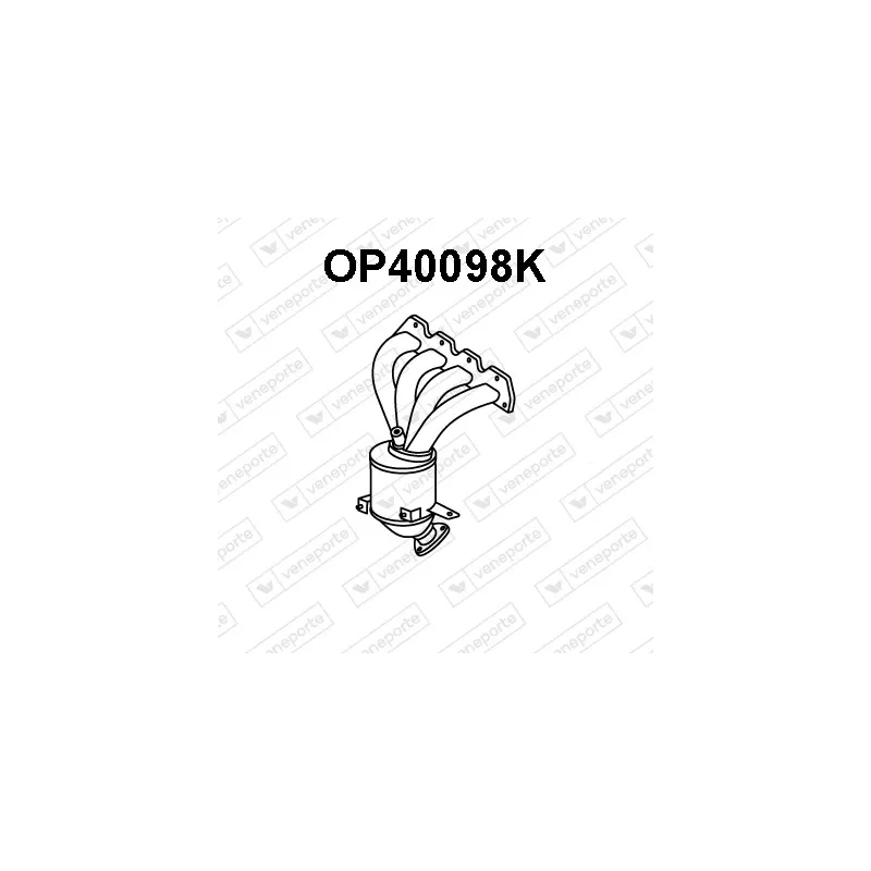 Catalyseur en coude VENEPORTE OP40098K