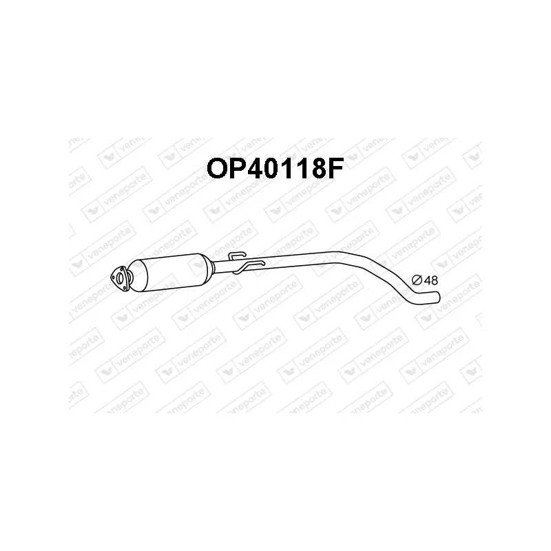 Filtre à particules / à suie, échappement VENEPORTE OP40118F