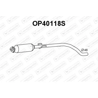 Filtre à particules / à suie, échappement VENEPORTE OP40118S