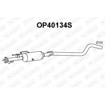 Filtre à particules / à suie, échappement VENEPORTE OP40134S