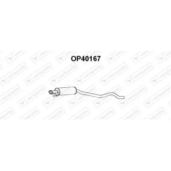 Silencieux central VENEPORTE OP40167