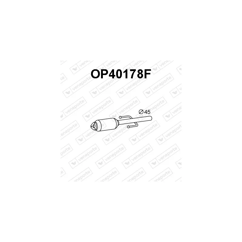 Filtre à particules / à suie, échappement VENEPORTE OP40178F