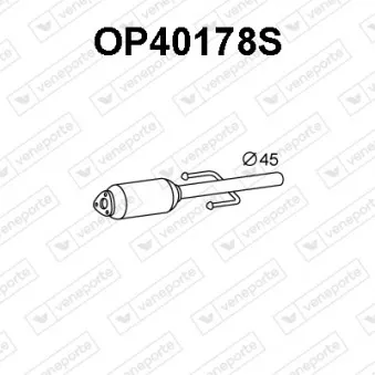 Filtre à particules / à suie, échappement VENEPORTE OP40178S
