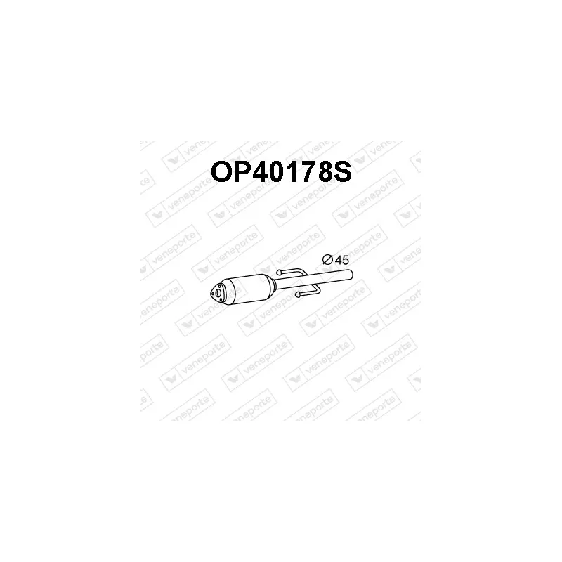 Filtre à particules / à suie, échappement VENEPORTE OP40178S