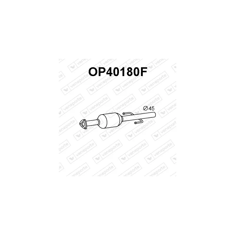 Filtre à particules / à suie, échappement VENEPORTE OP40180F