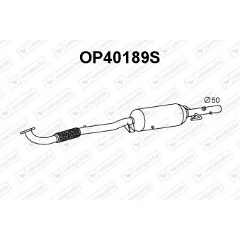 Filtre à particules / à suie, échappement VENEPORTE OP40189S
