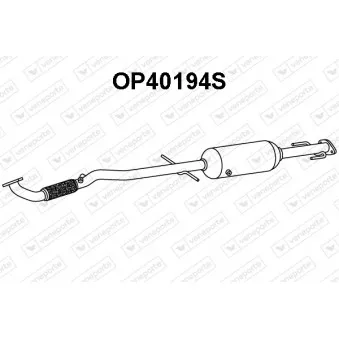 Filtre à particules / à suie, échappement VENEPORTE OP40194S