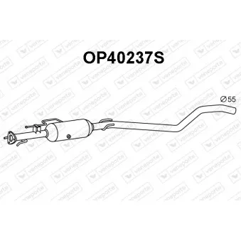 Filtre à particules / à suie, échappement VENEPORTE OP40237S