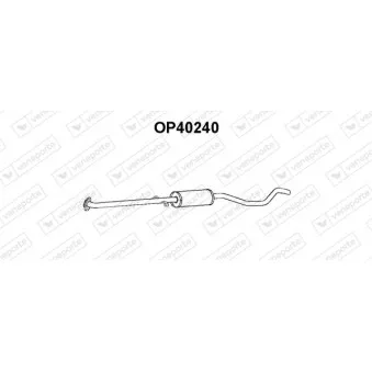 Silencieux central VENEPORTE OP40240